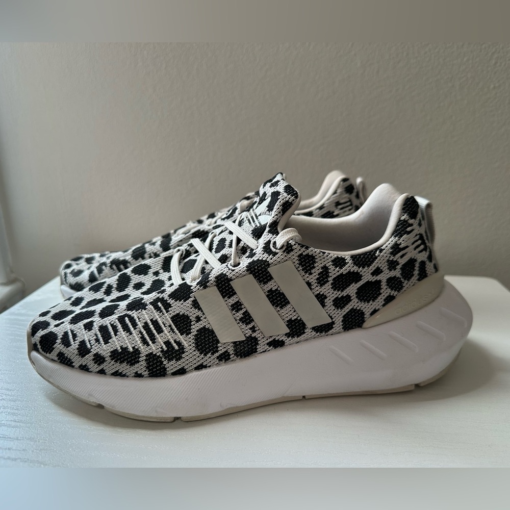 Adidas Women’s Swift Run 22 Leopard Print Running Sneakers